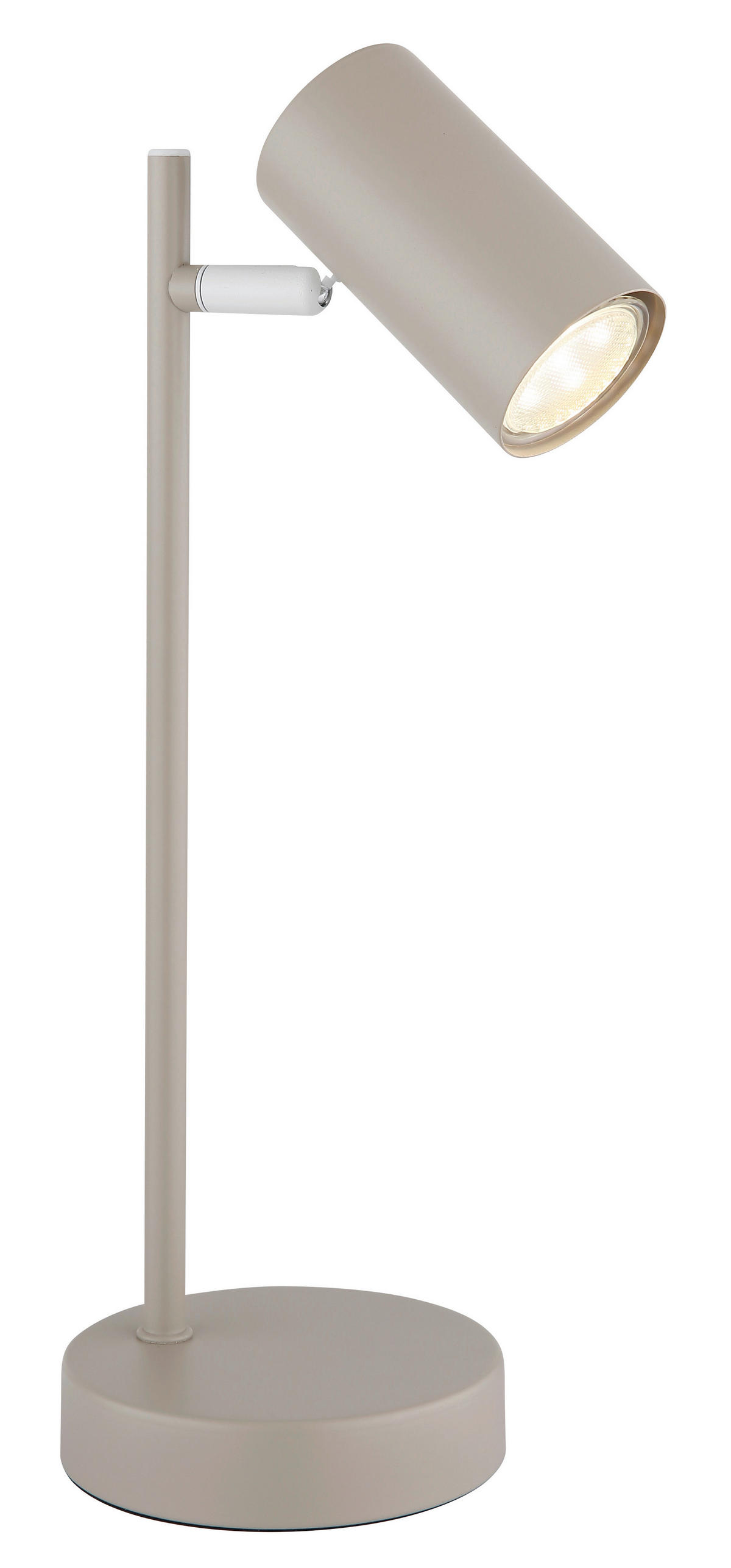 TISCHLEUCHTE 13,2/35 cm   - Sandfarben/Weiß, Design, Metall (13,2/35cm) - Globo