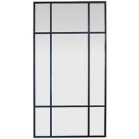 WANDSPIEGEL 90/180/3 cm    in rechteckig  - Schwarz, Trend, Glas/Holzwerkstoff (90/180/3cm) - Landscape