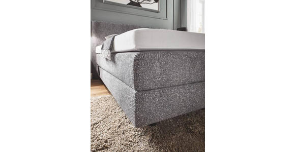 BOXSPRINGBETT 160/200 cm  in Grau  - Grau, KONVENTIONELL, Holz/Textil (160/200cm) - Dieter Knoll