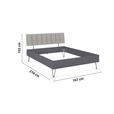 BETT 160/200 cm  in Grau  - Grau, Design, Holzwerkstoff/Textil (160/200cm) - Carryhome