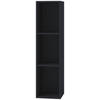 SCHALLPLATTENREGAL Schwarz  - Schwarz, KONVENTIONELL, Holzwerkstoff (34/107/29cm) - MID.YOU