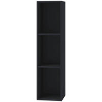 SCHALLPLATTENREGAL Schwarz  - Schwarz, KONVENTIONELL, Holzwerkstoff (34/107/29cm) - MID.YOU