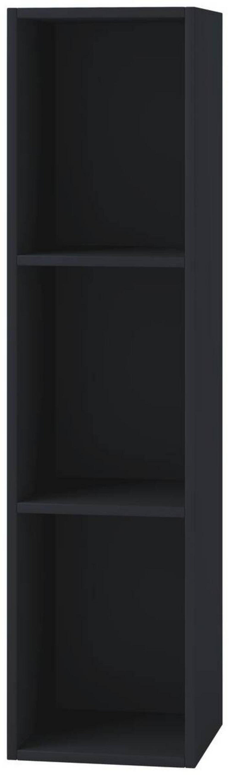 SCHALLPLATTENREGAL Schwarz  - Schwarz, KONVENTIONELL, Holzwerkstoff (34/107/29cm) - MID.YOU