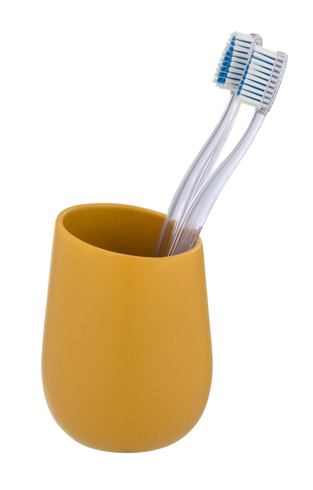ZAHNPUTZBECHER Keramik  - Gelb, Basics, Keramik (8/10,8/8cm) - Wenko