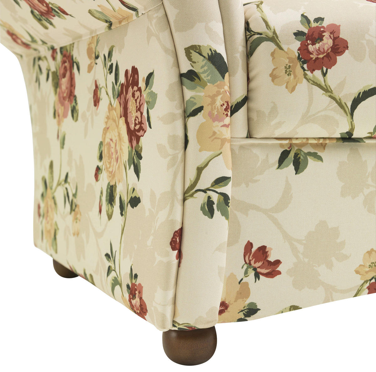 2-SITZER-SOFA in Flachgewebe Gelb, Rot, Beige  - Gelb/Beige, Design, Holz/Textil (151/85/81cm) - Max Winzer