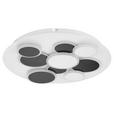 LED-DECKENLEUCHTE 46,8/6 cm - Schwarz/Weiß, Trend, Kunststoff/Metall (46,8/6cm) - Novel