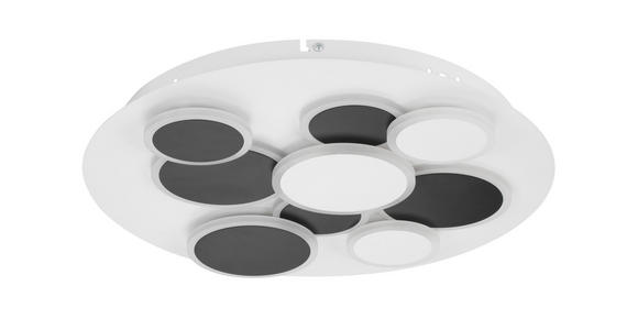 LED-DECKENLEUCHTE 46,8/6 cm - Schwarz/Weiß, Trend, Kunststoff/Metall (46,8/6cm) - Novel