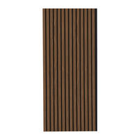 AKUSTIKPANEEL Gerecon Walnuss furniert 57.25/1.9/119 cm  - Walnussfarben, KONVENTIONELL, Holzwerkstoff/Textil (57.25/1.9/119cm)