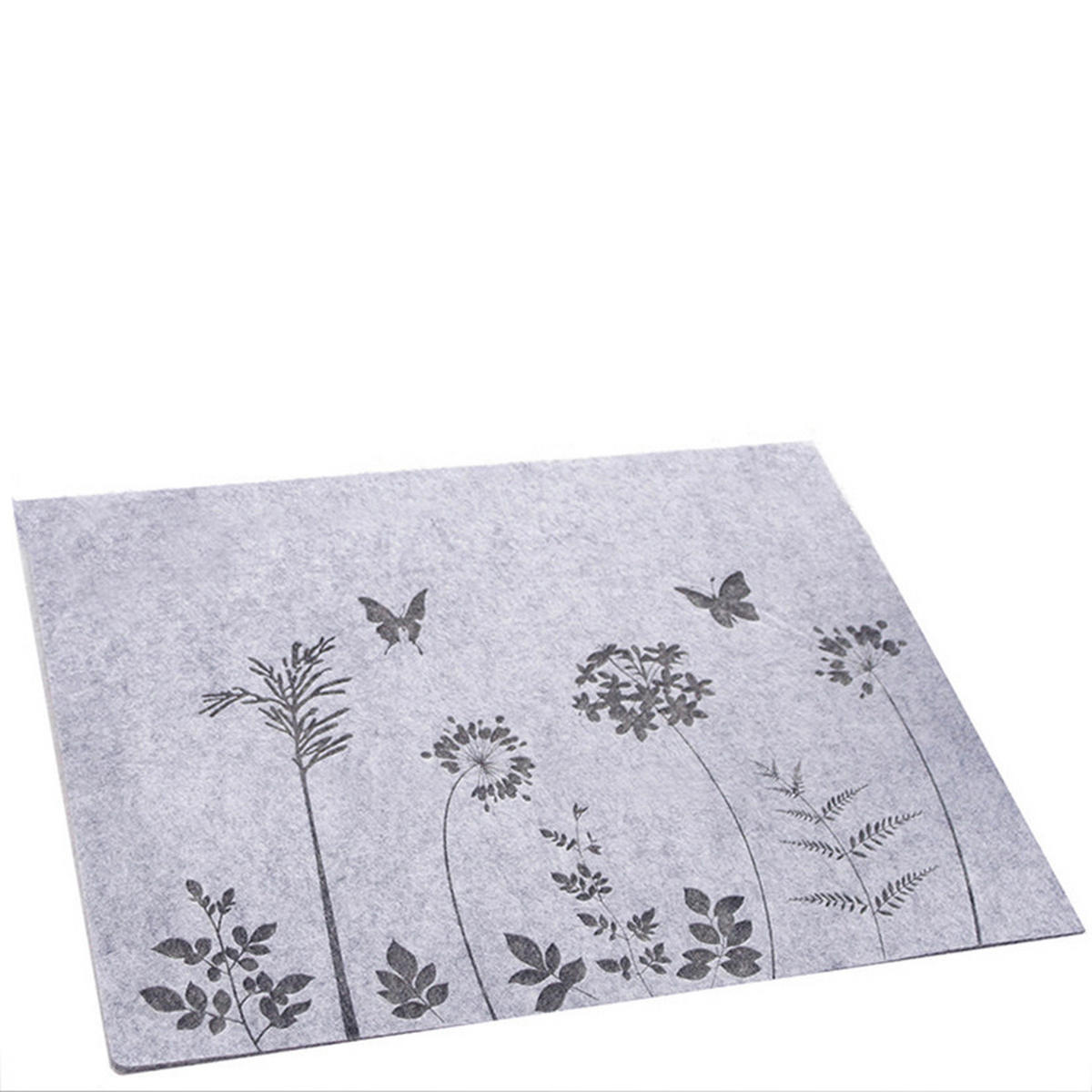 TISCHSET Textil Filz Grau, Hellgrau 35/45 cm  - Hellgrau/Grau, Basics, Textil (35/45cm) - Ambia Home