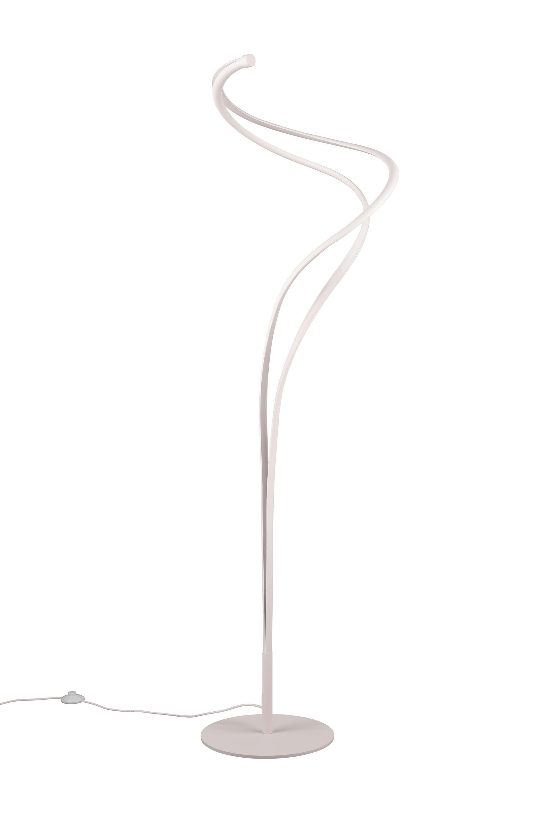 LED-STEHLEUCHTE 44/160 cm    - Weiß, Design, Metall (44/160cm) - Trio Leuchten