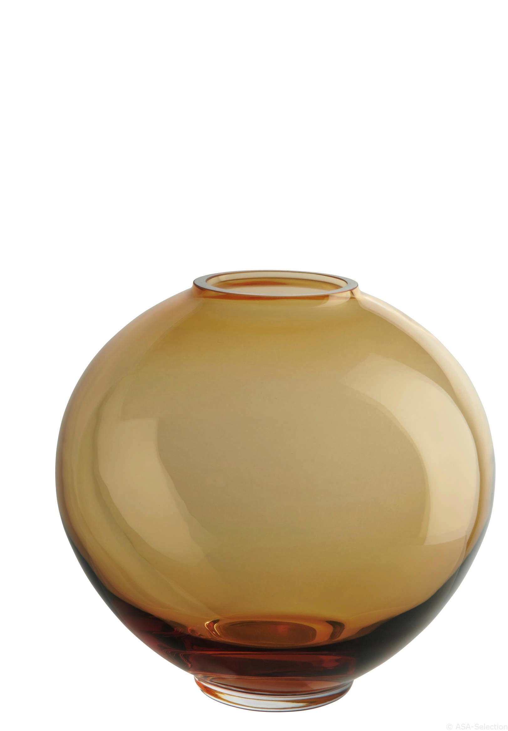 VASE  - Gelb, Basics, Glas (17,5/16,5cm) - ASA