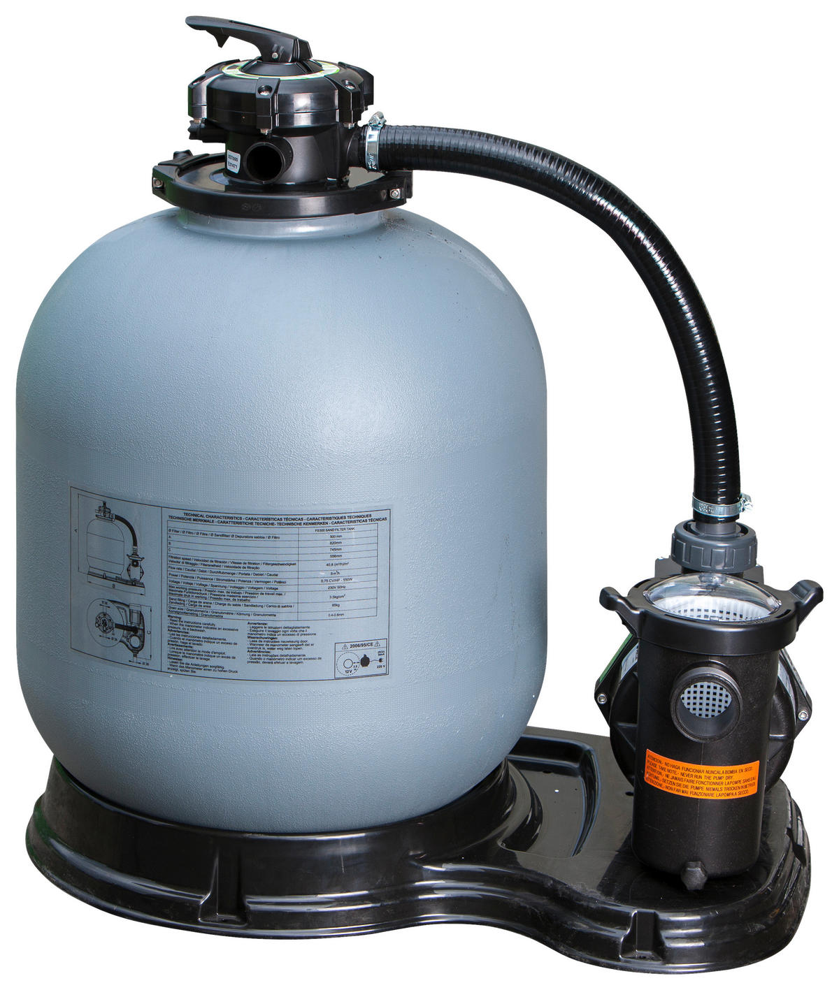 STANDFILTERPUMPE FS500 2021  - Grau, KONVENTIONELL (50cm) - Gre