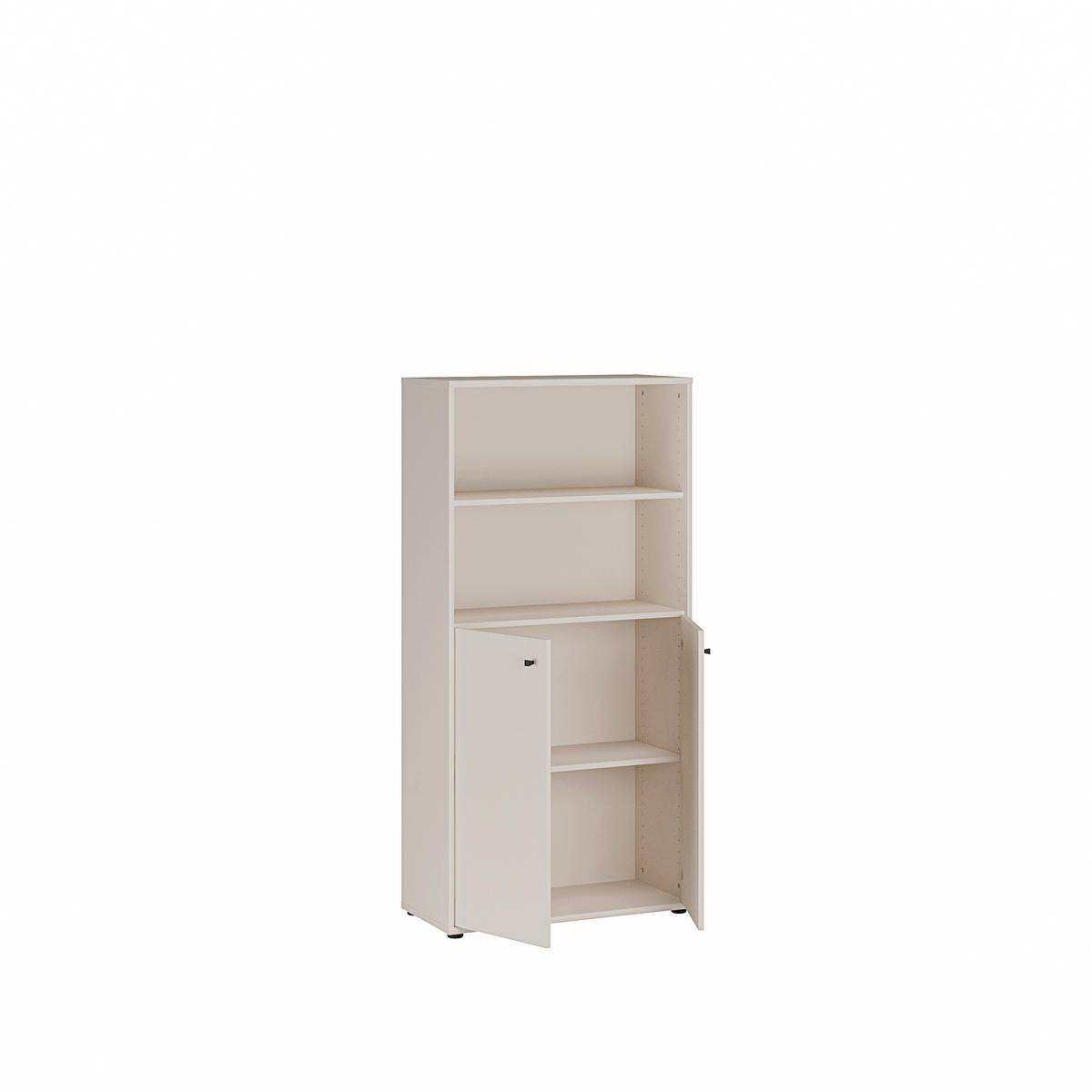 REGAL Sandfarben  - Sandfarben/Schwarz, Design, Holzwerkstoff/Kunststoff (73,7/149,5/34,8cm)