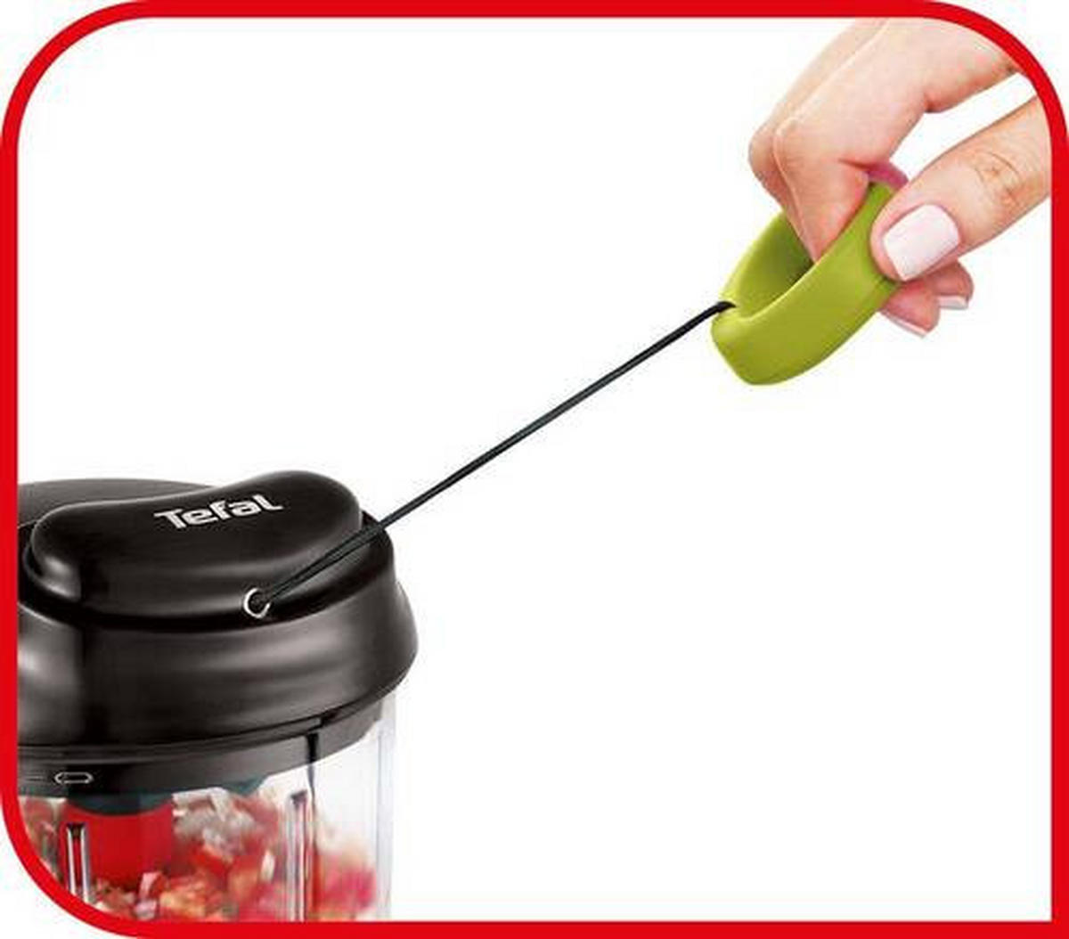 UNIVERSALZERKLEINERER  - Klar/Schwarz, Basics, Kunststoff/Metall (13.9/13.9/15.4cm) - Tefal