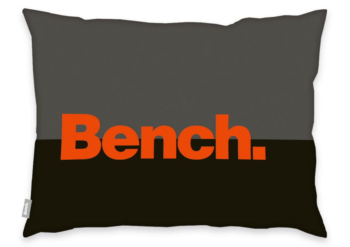 MLADINSKA POSTELJNINA BENCH 140/200 cm renforcé oranžna, črna  - črna/oranžna, Konvencionalno, tekstil (140/200cm) - Bench