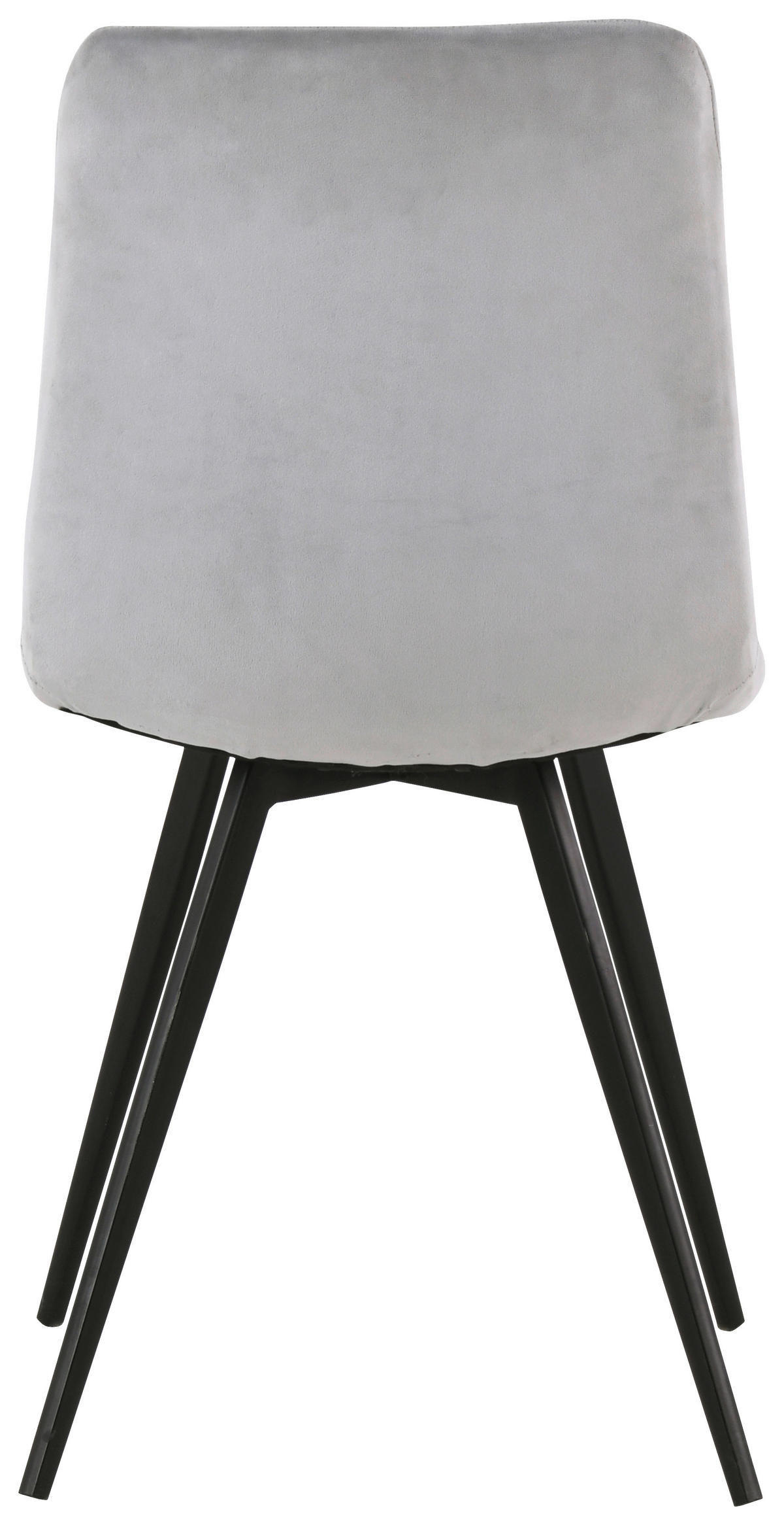 STOL, kovina, tekstil svetlo siva  - črna/svetlo siva, Design, kovina/tekstil (45/88/54,5cm) - Carryhome