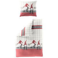 BETTWÄSCHE 2-teilig Biber 135/200 cm  - Grauweiß, Design, Textil (135/200cm) - Bierbaum