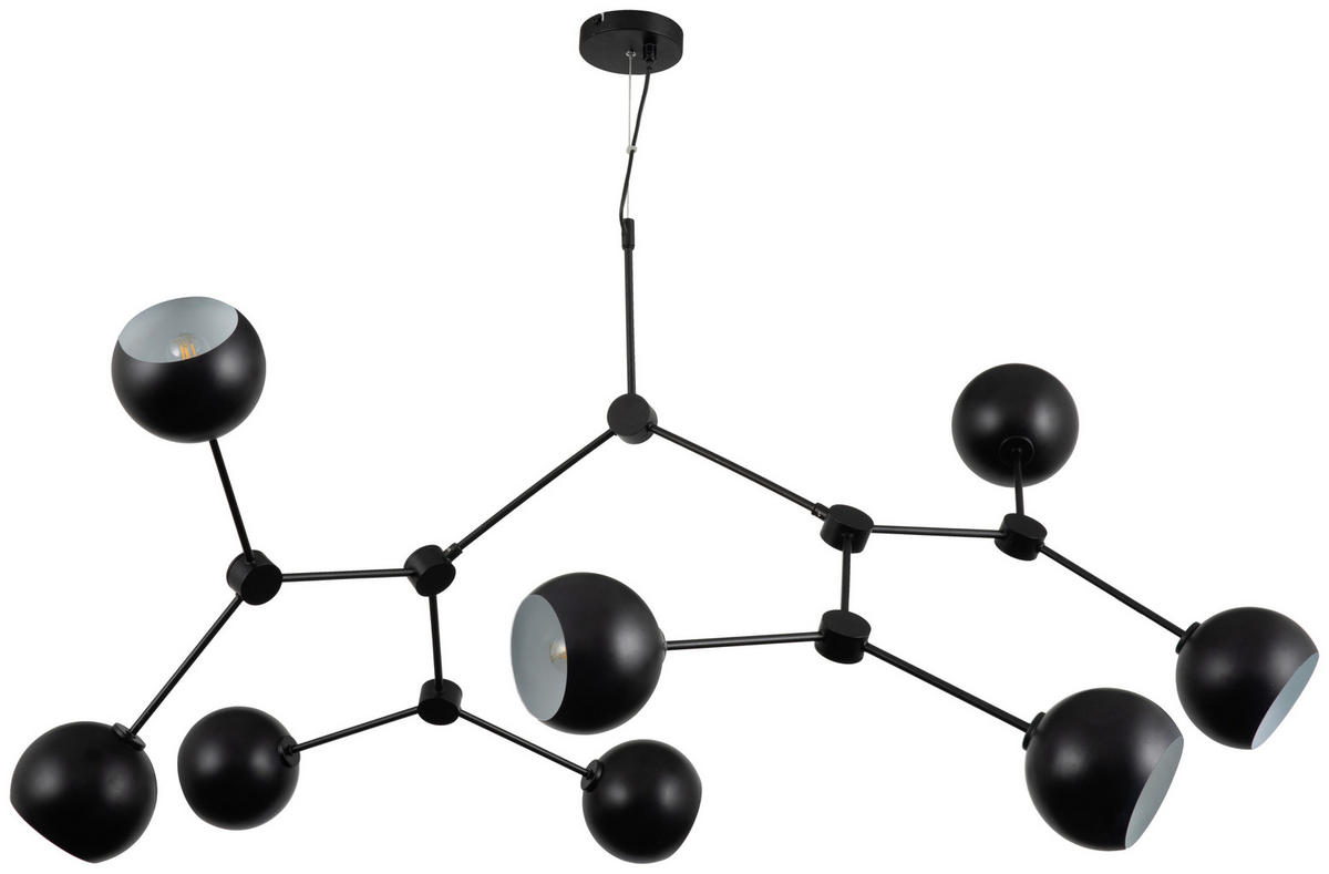 HÄNGELEUCHTE 148/110/159 cm  - Schwarz, Trend, Metall (148/110/159cm) - Novel