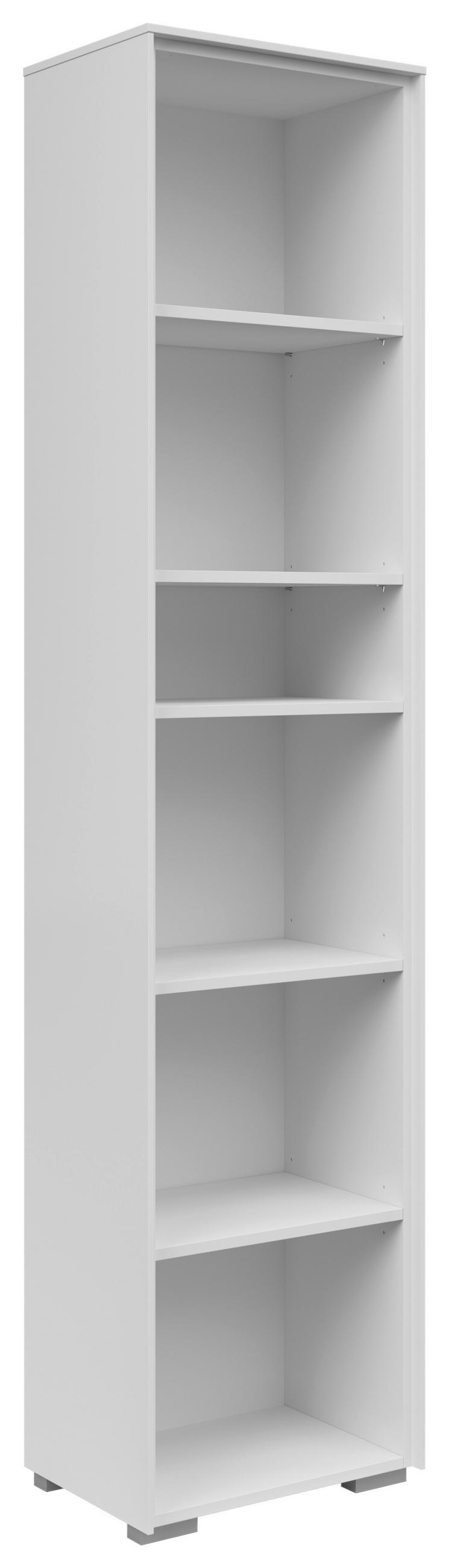 AKTENREGAL Weiß  - Weiß, KONVENTIONELL, Holzwerkstoff (43/199/37cm) - Voleo