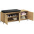 GARDEROBENBANK Balkeneiche, Eiche furniert, teilmassiv Eichefarben - Edelstahlfarben/Eichefarben, Design, Holz/Metall (127/47/40cm) GARDEROBENBANK Balkeneiche, Eiche furniert, teilmassiv Eichefarben - Edelstahlfarben/Eichefarben, Design, Holz/Metall (127/47/40cm)