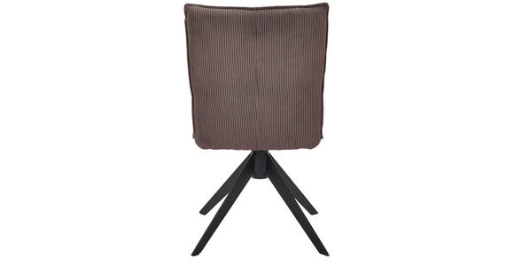 STUHL - Taupe/Schwarz, Design, Textil/Metall (47/87/62cm) - Johann Jakob