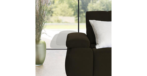 ECKSOFA in Struktur Anthrazit 313/233 cm - Anthrazit/Schwarz, Design, Kunststoff/Textil (313/233cm) - Emilio Belluti