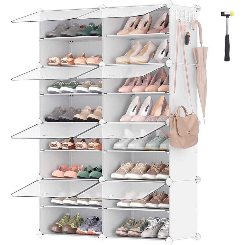 XXXL REGÁL NA BOTY, bílá, 83/125/32 cm