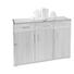 KOMMODE Kernbuche furniert, massiv Buchefarben - Chromfarben/Buchefarben, Design, Holz/Holzwerkstoff (125/87/39cm)