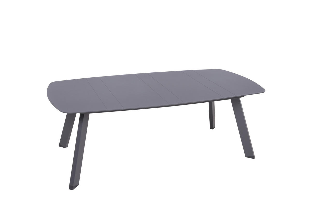 LOUNGEGARNITUR 3-teilig   Aluminium  - Dunkelgrau/Grau, Basics, Kunststoff/Textil - Gardenson