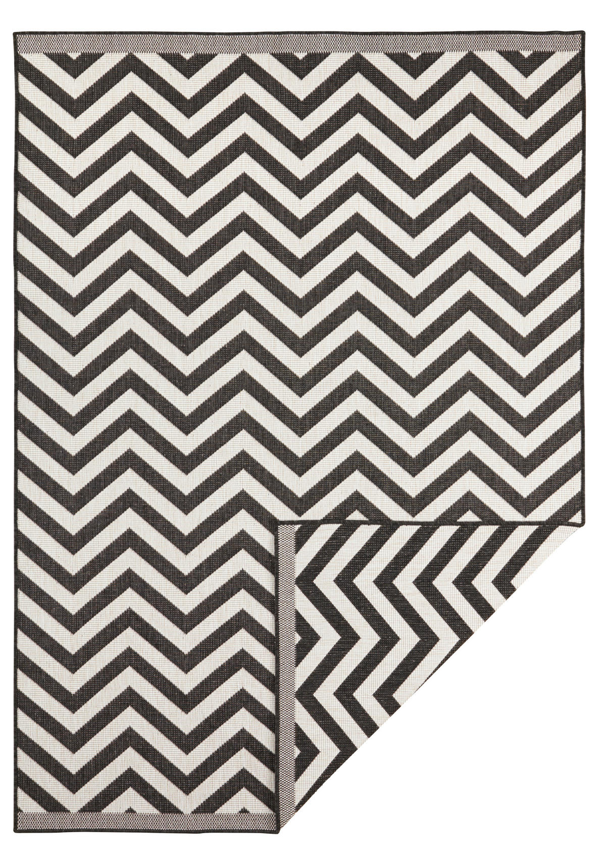OUTDOORTEPPICH 120/170 cm Twin Supreme Creme, Schwarz  - Creme/Schwarz, Design, Kunststoff (120/170cm)
