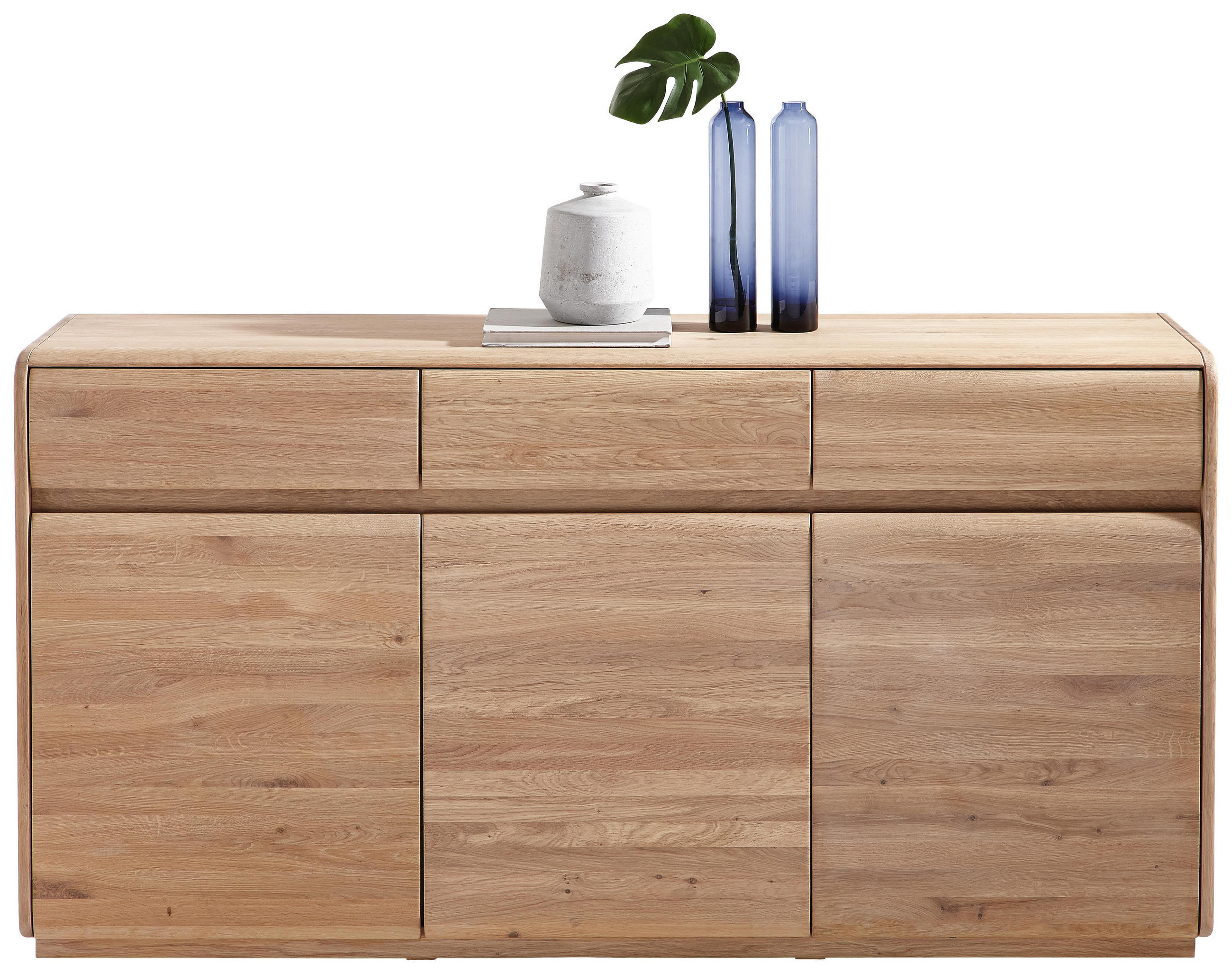 Sideboard Aus Asteiche Mit 3 Turen Schubladen