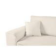 SCHLAFSOFA  mit Rücken echt, Armteil links, Armteil rechts Cord Creme  - Creme/Schwarz, Design, Kunststoff/Textil (261/95/108cm) - Xora
