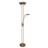 LED-STEHLEUCHTE Mother & Child 25.4/180 cm   - Messingfarben, Basics, Glas/Metall (25.4/180cm) - Searchlight