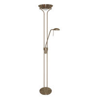 LED-STEHLEUCHTE 25.4/180 cm    - Messingfarben, Basics, Glas/Metall (25.4/180cm)