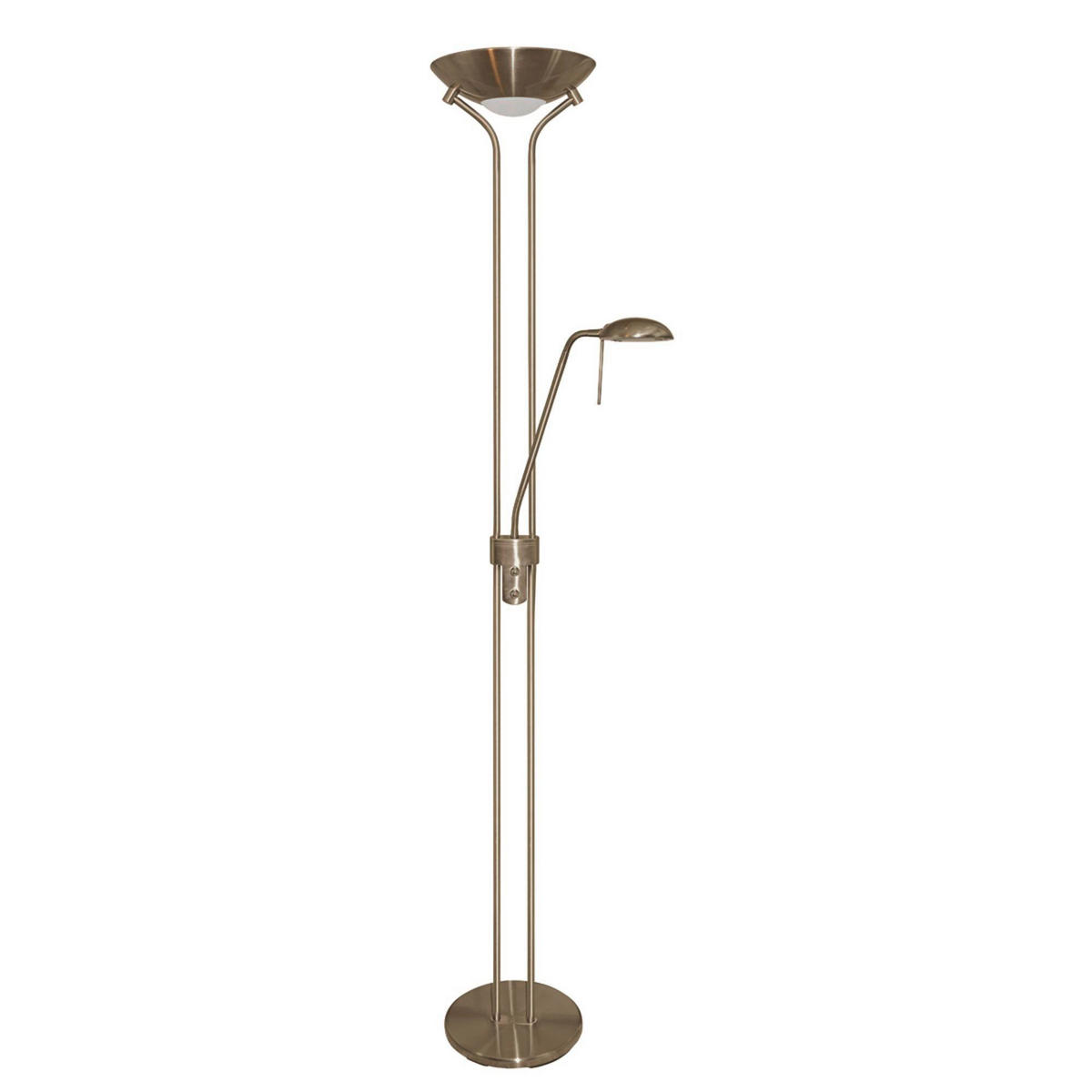 LED-STEHLEUCHTE 25.4/180 cm    - Messingfarben, Basics, Glas/Metall (25.4/180cm)