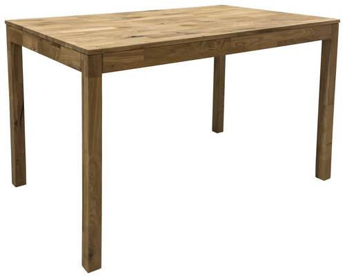 ESSTISCH Wildeiche massiv rechteckig Braun  - Eichefarben/Braun, Natur, Holz (70/50/75cm) - Livetastic