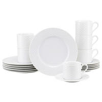 KAFFEESERVICE Weiß POLO 18-teilig  - Weiß, Basics, Keramik - Creatable