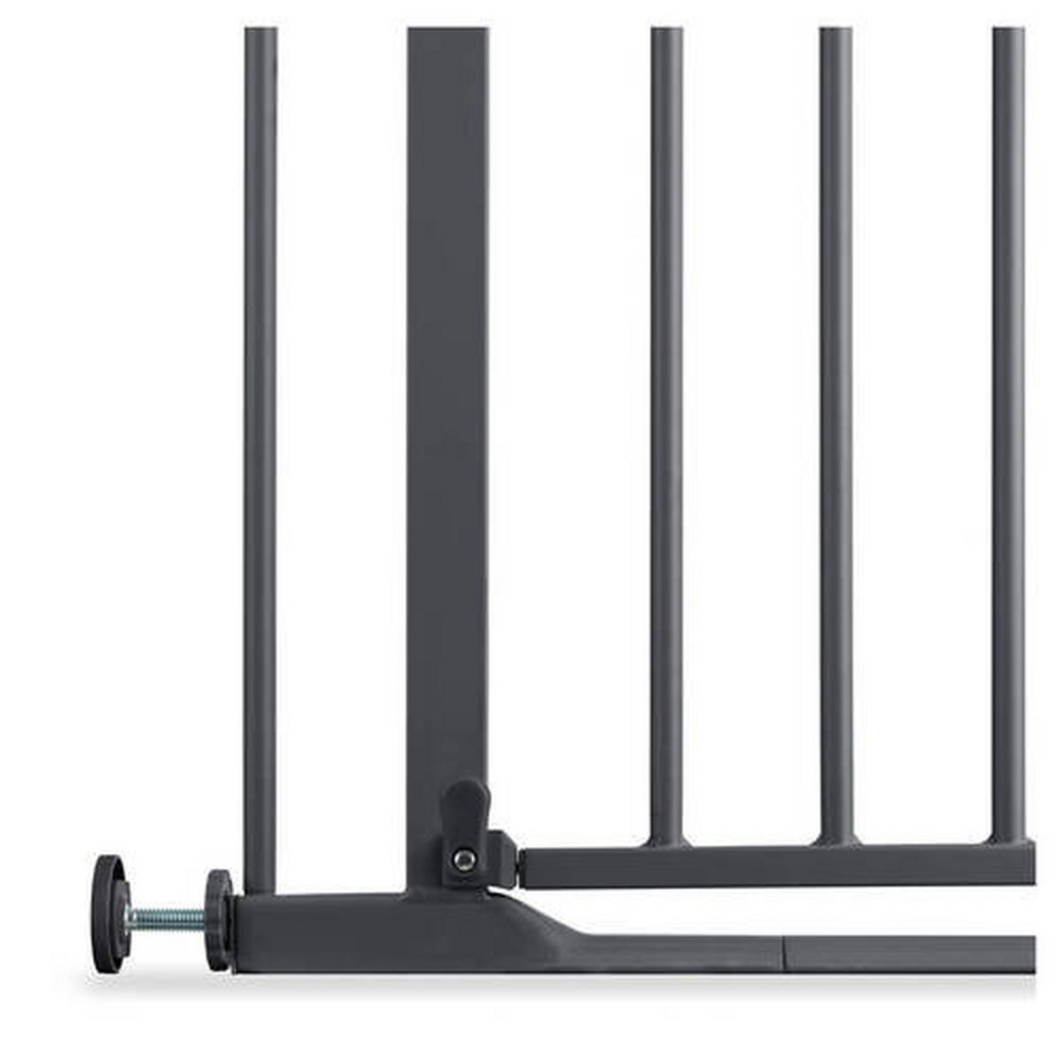 TREPPENSCHUTZGITTER  - Dunkelgrau, Basics, Kunststoff/Metall (75 - 80/77/4cm) - Hauck