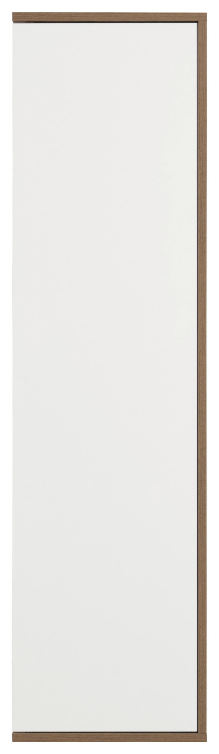 HOCHSCHRANK 41,2/152,1/32,0 cm  - Nussbaumfarben/Weiß, Basics, Glas/Holzwerkstoff (41,2/152,1/32,0cm) - Voleo