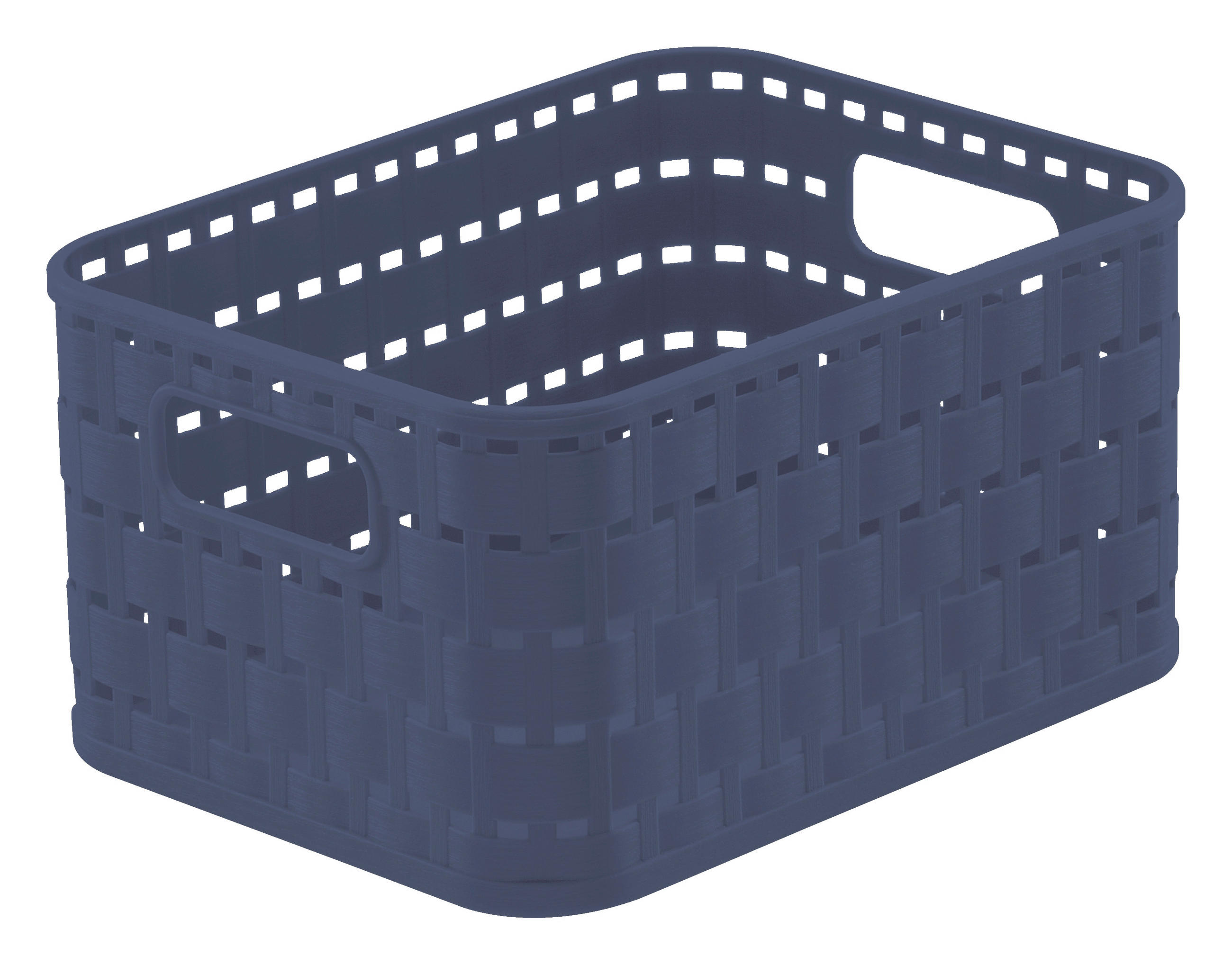 KOŠÍK tmavomodrá - tmavomodrá, Basics, plast (18,3/13,7/9,8cm) - Rotho