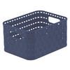 KOŠÍK tmavomodrá - tmavomodrá, Basics, plast (18,3/13,7/9,8cm) - Rotho