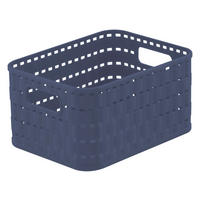 KOŠÍK tmavomodrá - tmavomodrá, Basics, plast (18,3/13,7/9,8cm) - Rotho