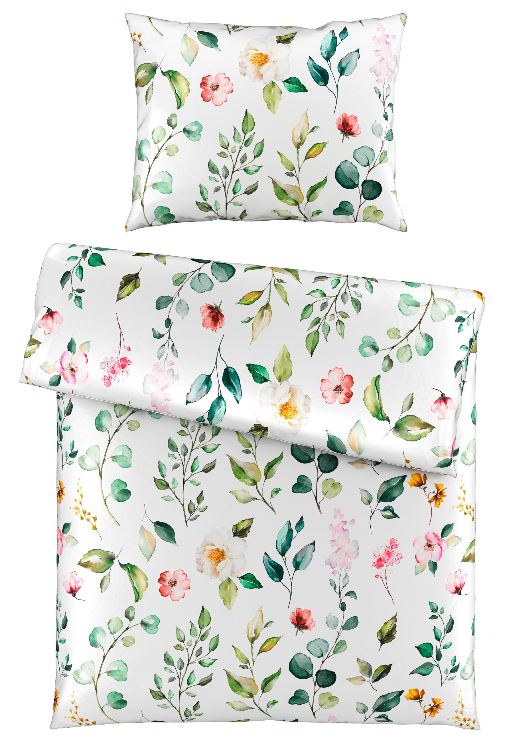 POSTELJINA 140/200 cm saten bela  - bela, Konvencionalno, tekstil (140/200cm) - Esposa