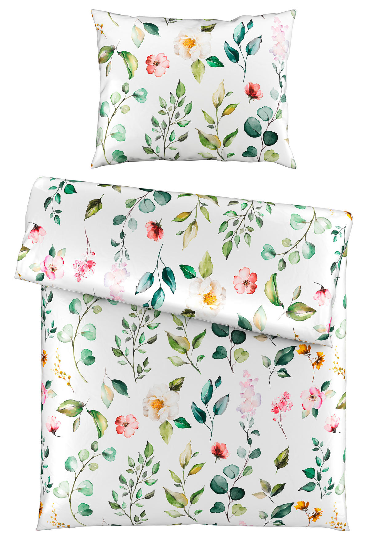 POSTELJINA 140/200 cm saten bela  - bela, Konvencionalno, tekstil (140/200cm) - Esposa