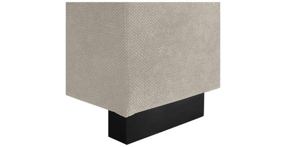 ECKSOFA  in Webstoff Beige  - Beige/Schwarz, KONVENTIONELL, Holz/Textil (244/283cm) - Carryhome