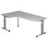 ECKSCHREIBTISCH - Silberfarben/Grau, KONVENTIONELL, Holzwerkstoff/Metall (200/65 (85)/120cm) ECKSCHREIBTISCH - Silberfarben/Grau, KONVENTIONELL, Holzwerkstoff/Metall (200/65 (85)/120cm)