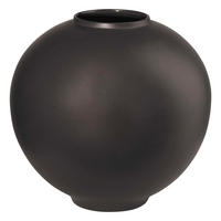 VÁZA, keramika, 16 cm - čierna, Basics, keramika (17,5/17,5/16,5cm) - ASA