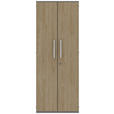 AKTENSCHRANK Grau, Eichefarben  - Eichefarben/Grau, KONVENTIONELL, Holzwerkstoff (80/217,4/43cm) - Moderano