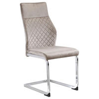 STOLICA  taupe, boje kroma  drvo, metal, tekstil      - boje kroma/taupe, Romantično / ladanjski, drvo/metal (45/98.5/62cm) - Boxxx