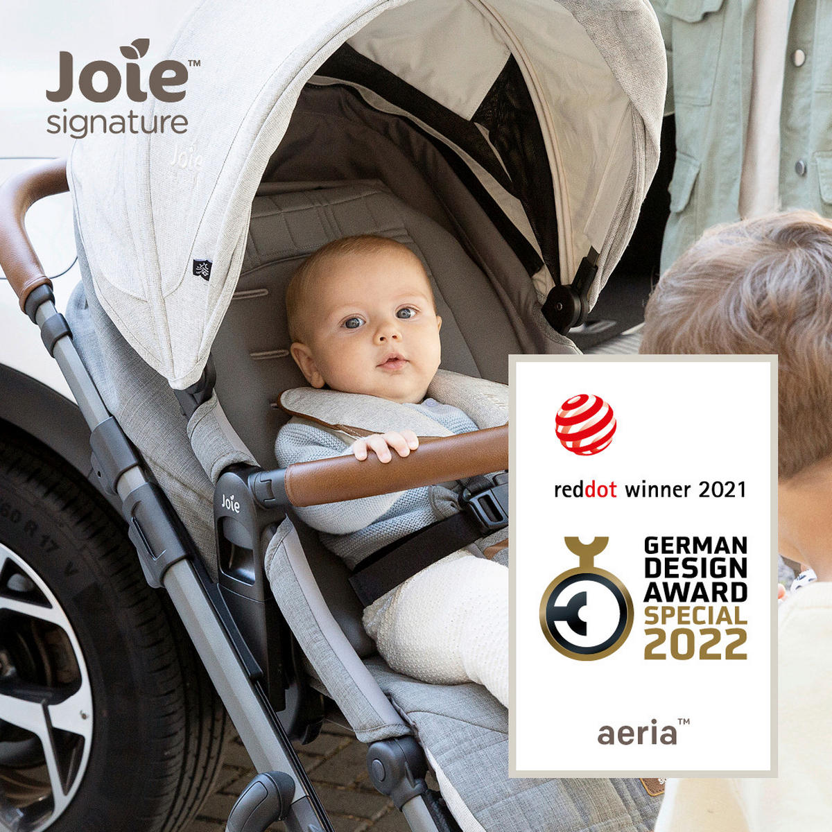 KINDERWAGENSET JOIE SIGNATURE  - Anthrazit/Schwarz, Basics, Kunststoff/Metall (67,3/116,7/44cm) - JOIE SIGNATURE